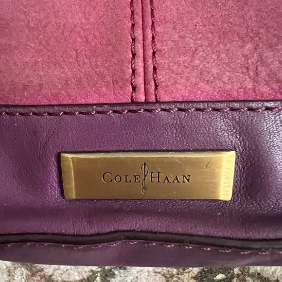 Cole Haan Cross Body Suede + Leather Purse - Picture 5 of 5